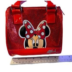 Disney Parks Authentic Minnie Mouse Little Girl’s Purse, Red Sequins/Glitter